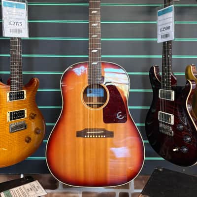 Epiphone FT-79 Texan USA Vintage Sunburst Acoustic Guitar image 2