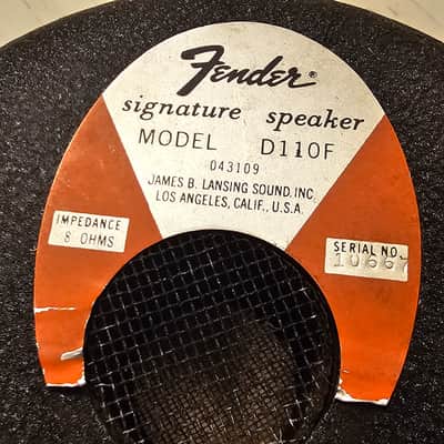 Fender JBL JBL D110F Speaker x 4 image 12