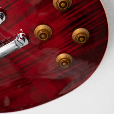 Vintage V100TWR Reissued Series Single Cut 2010s Trans Wine Red image 14