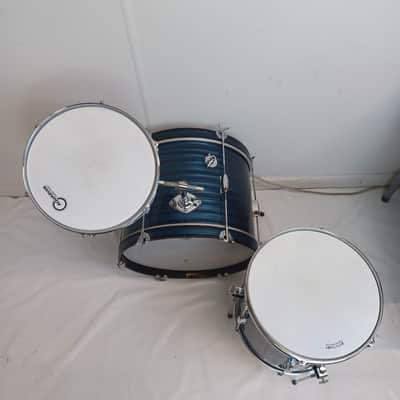 Pearl Apollo 20,12,14 Drum Set Blue Ripple 3Ply MIJ Japan Bass Kick/Tom/Floor60s image 5