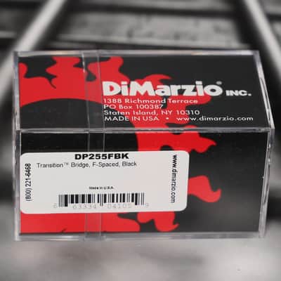 DiMarzio DP255FBK Transition Bridge F-Spaced Humbucker - Black / Nickel Pole Pieces image 2