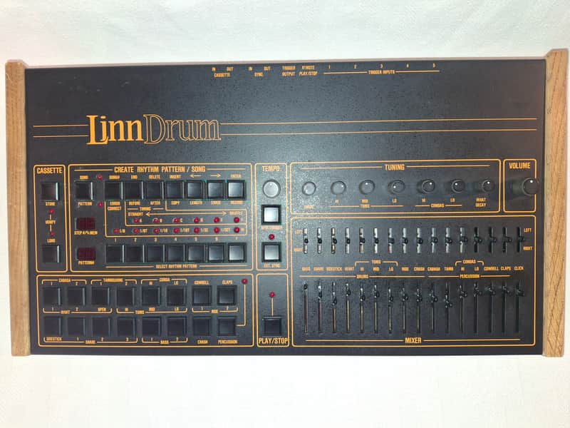 LinnDrum Linn Drum LM2 -> SERVICED <- Black, 1980's