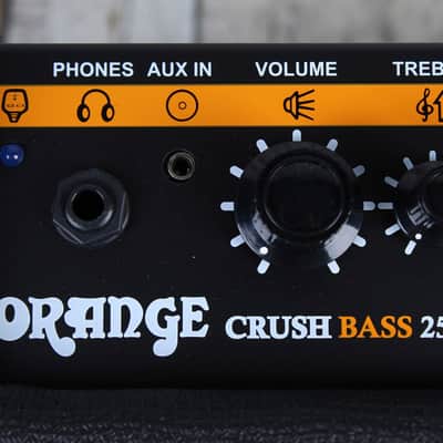 Orange CRUSH BASS 25 BLACK Electric Bass Guitar Amplifier 25 Watt 1x8 Combo Amp image 5