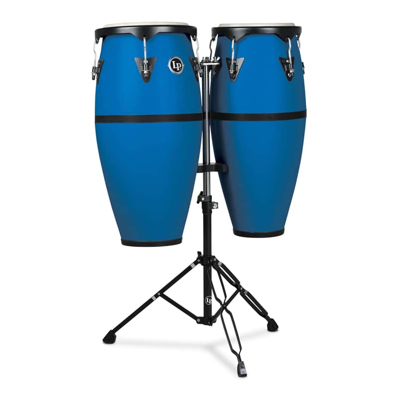 Latin Percussion LP646D-DP Discovery Congas 10" & 11" Race Car Blue - Conga image 1