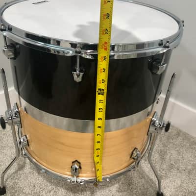 SJC Custom Drums 18” Paramount Floor Tom 2018 - Tuxedo Silver image 6