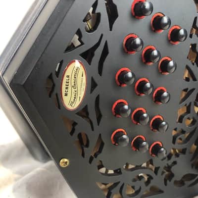 6910 - Black McNeela Phoenix Anglo Concertina CG M 30 image 4