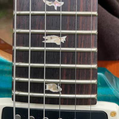 PRS Custom 24-08 10-Top 2024 - Flamed Maple - Carroll Blue - Excellent- OHSC image 5