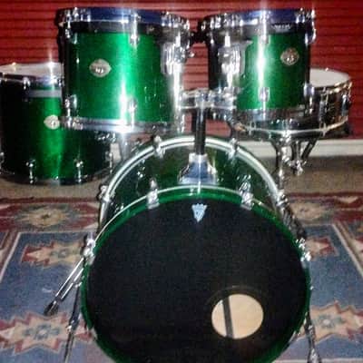 Tama Starclassic Performer MIJ Early 2000s Emerald Green BRG bass Drum Only image 6