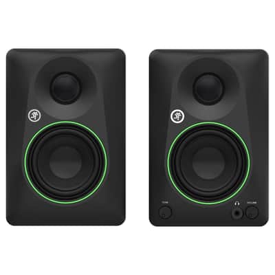 Mackie CR3.5 3.5" Powered Studio Monitor Speakers Pair w Desktop Stands image 5