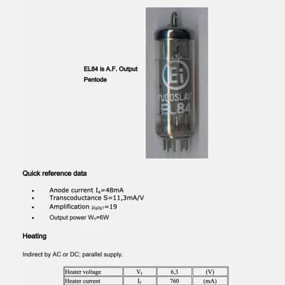 2x Rare Ei Yugo Elite GoldPin GoldGrid OEBox 6BQ5 EL84 NOS PowerTubes ~ 6RP15 7189 Sub ~ Grail Clear Balanced Tone Rich Vocals Great Treble Lush Warmth ~ High Energy Telefunken Alternative image 3