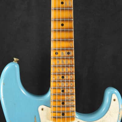 Mint Fender Limited Edition '58 Stratocaster Heavy Relic - Super Faded Aged Taos Turquoise image 5