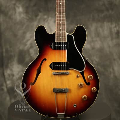 1960 Gibson ES-330 TD Sunburst CLEAN w/original Brown hardshell case image 2