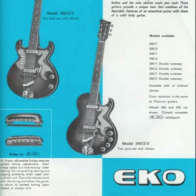 Eko Florentine 360 1967 - Dark Cherry Sunburst imagen 6