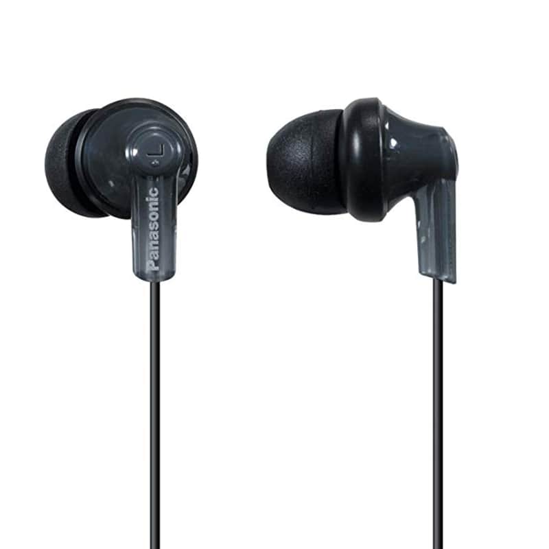 Panasonic - RP-HJE120K - ErgoFit Wired In-Ear Stereo Earbud Headphones - Black image 1