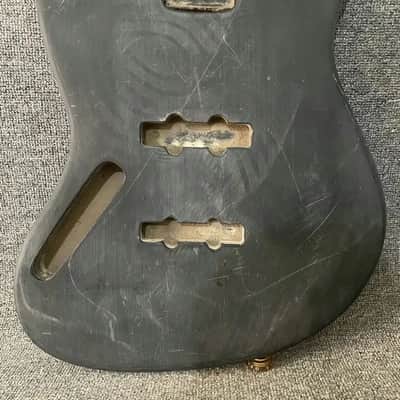 Left Handed Black 4/5 String Jazz Bass Style Body DIY Project image 2
