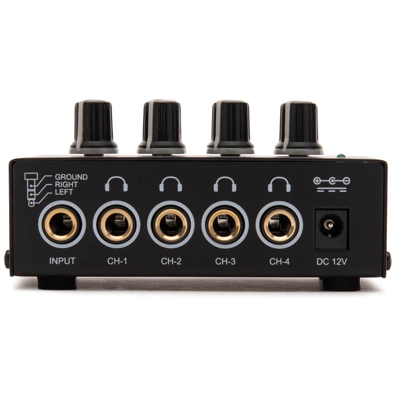 FocusProAudio Compact 4-Channel Stereo Headphone Amplifier with DC 12V Power Adapter image 1