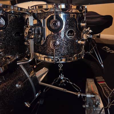 DW DWe Galaxy Black/MASSIVE EXPANDED KIT/ 7 CYMBALS + 2 HI HATS / 7 SHELLS PACK image 4