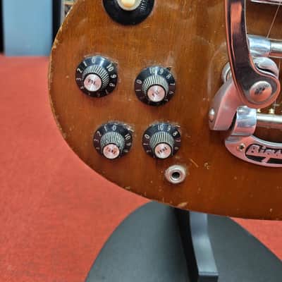 Gibson SG Standard Left Hand with Ebony Fretboard and Bigsby 1972 - 1985 - Walnut image 9