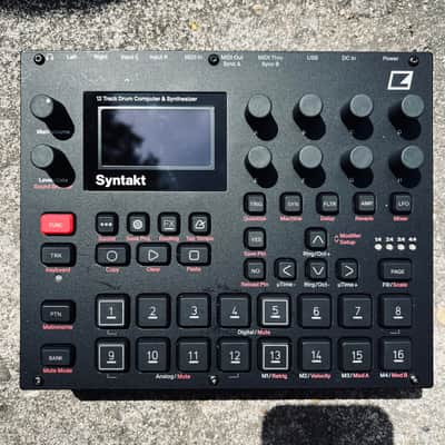 Elektron Syntakt 12 Track Drum Computer & Synthesizer 2022- Present - Black
