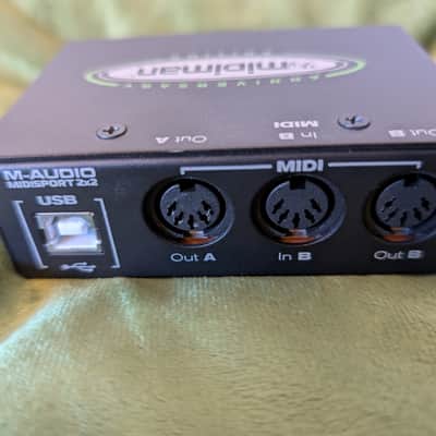 M-Audio MidiSport 2x2 Anniversary Edition USB MIDI Interface 2010s - Black image 2