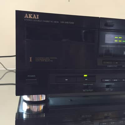 MAGNETOPHONE PLATINE LECTEUR ENREGISTREUR DOUBLE CASSETTES K7 AKAI HX-M670W image 5