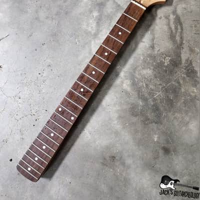 2 pc. Maple / Rosewood S-Style Guitar Neck w/ Hockey Stick Headstock & Black Tuners (1990s) image 4