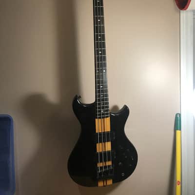 Westone Thunder 3 b 4 string bass guitar neck through 1986 black stain image 4