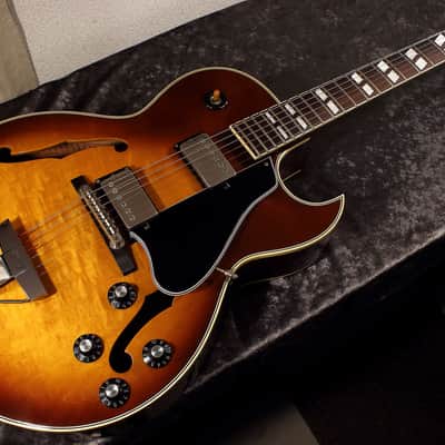 Greco FA80 ES-175 Replica by fujigen 1990 - Figured Top- Ex cond w/Hard Case image 1