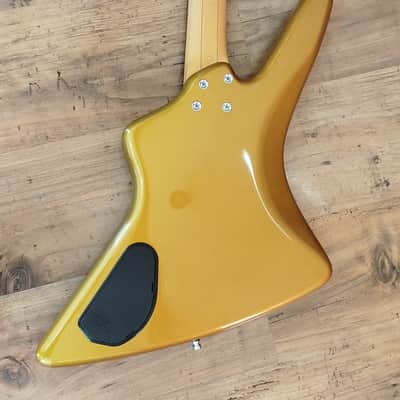 Warwick Reverse Artist Series Adam Clayton Signature 4-String Bass with Rosewood Fretboard 2010s - Gold image 11