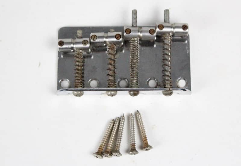 1971 Vintage Fender Precision Jazz PBass Bass BRIDGE w/Screws 1971/1972/1973/1975/1976 USA 1970s Early-CBS image 1
