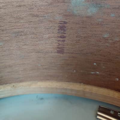 Vintage 1950s Ludwig No. 491 Pioneer 5x14" Snare Drum in Blue/Silver Duco Lacquer image 7