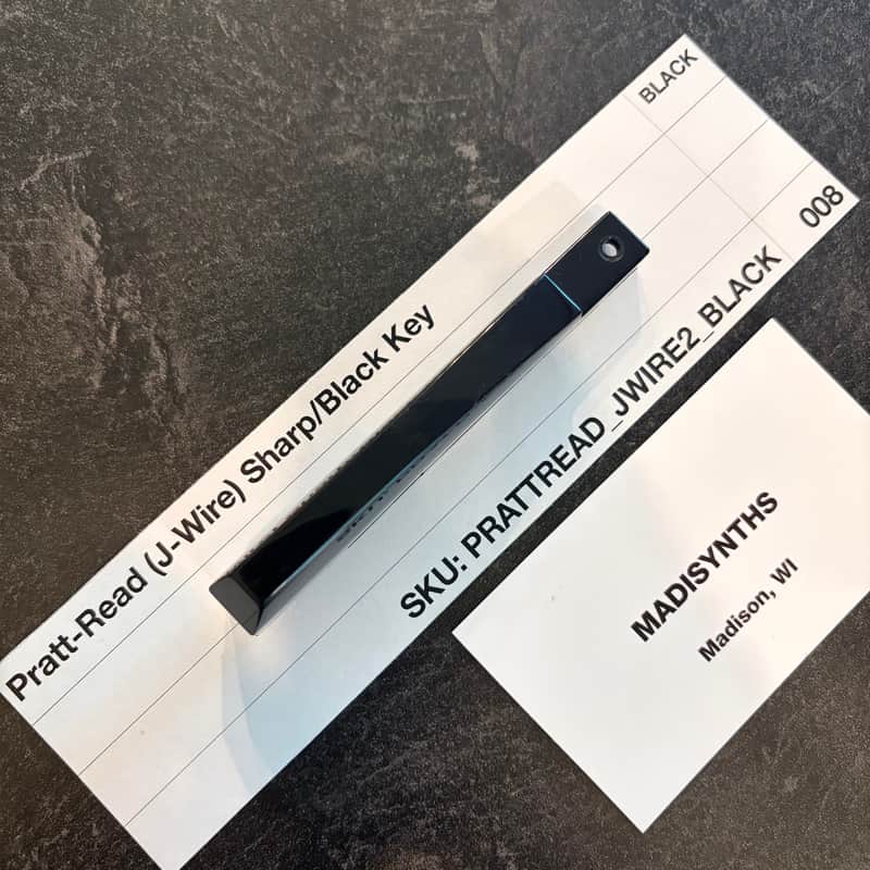 ORIGINAL Pratt Read Replacement SHARP/BLACK Key (J-Wire Keybeds) for ARP 2500/2600, Moog Minimoog, Oberheim OBX/OBXa/OB8, Sequential Prophet-5/10, PPG Wave 2.2 and more image 1