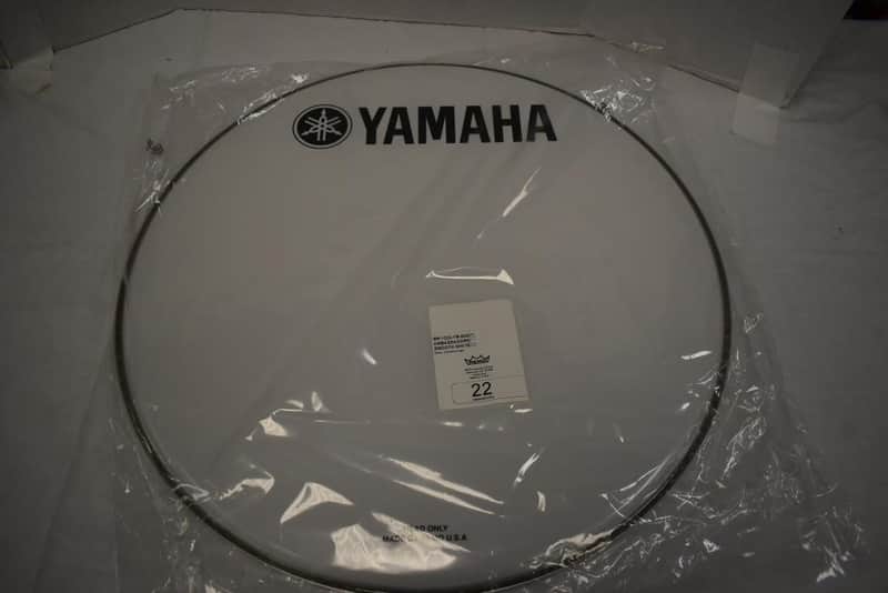 Remo Ambassador Smooth White Bass Drum Head 22" Yamaha Branded (New Open Box) image 1