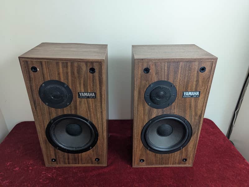 Yamaha NS-4 Vintage Natural Sound Bookshelf Monitors Speakers 1970s 1980s Made in USA image 1