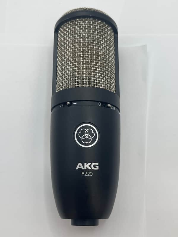 AKG P220 Large Diaphragm Cardioid Condenser Microphone 2010s - Black image 1