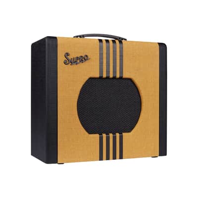 Supro Delta King 10" 1820RTB 5-Watt 12AX7 All-Tube Preamp Combo Amp 1x10 Tweed w/Black Stripes Amplifier with Tonebird MXR Cable and SFS2 Footswitch Bundle image 3
