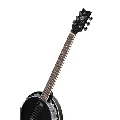 Ortega RAVEN SERIES 6-STRING BANJO MAHOGANY BLACK image 4
