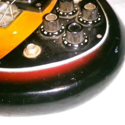 1970's Kay K-2B Bass Sunburst image 19