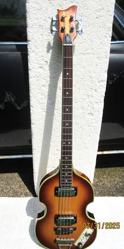 Greco VB-650 Beatle Bass Guitar, 1977, Japan, Set Neck, Gig Bag image 1