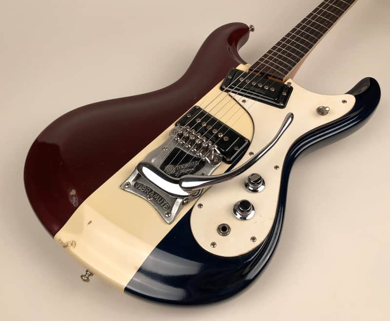 Rare 1965 Mosrite Ventures Vibramute Sales Model in 3 Custom Colors with Non-TM Pickups & OHSC image 1
