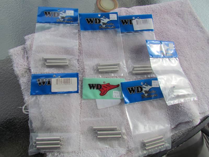 Stratocaster Tremolo Springs 7 Packs Of New Old Stock WD SP50 3 Spring Packages Fits Stratocaster Perfect for Luthier Or Repair Shop image 1