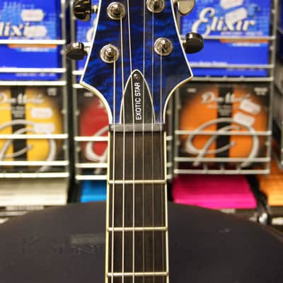 Schecter Diamond Series C-1 Exotic Star in blue (Made in Korea) S/H image 9