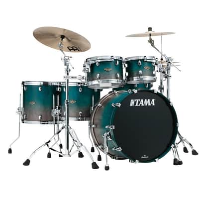 Tama WBS52RZS-SPF Starclassic Walnut/Birch Lacquer Shell Kit 5 pcs - Satin Sapphire Fade/Chrome HW image 19