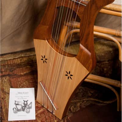 Mid-East HKNA-L Kinnor Harp with Tuning Tool & Padded Gig Bag- Light image 6