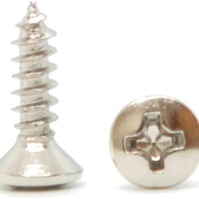 3MM Electric Guitar Bass Pickguard Screws Pick Guards Scratch Plate Mounting Screws for Fender Strat Tele  Guitar Bass Replacement (Chrome 100 Pack) image 3
