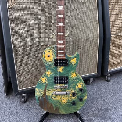 Gibson Les Paul Studio Waukesha Guitar Town Project Starry Night image 4
