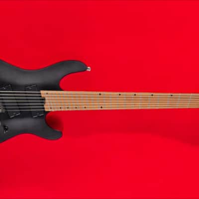 Cort KX307 7-String Multi-Scale Electric guitar- Open Pore Black image 23