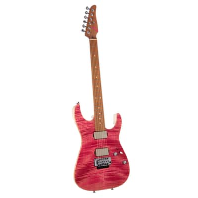 Tom Anderson Lil Angel - Transparent Pink w/Transparent White Back - 24 fret Drop Top - Custom Boutique Electric Guitar - NEW! image 8