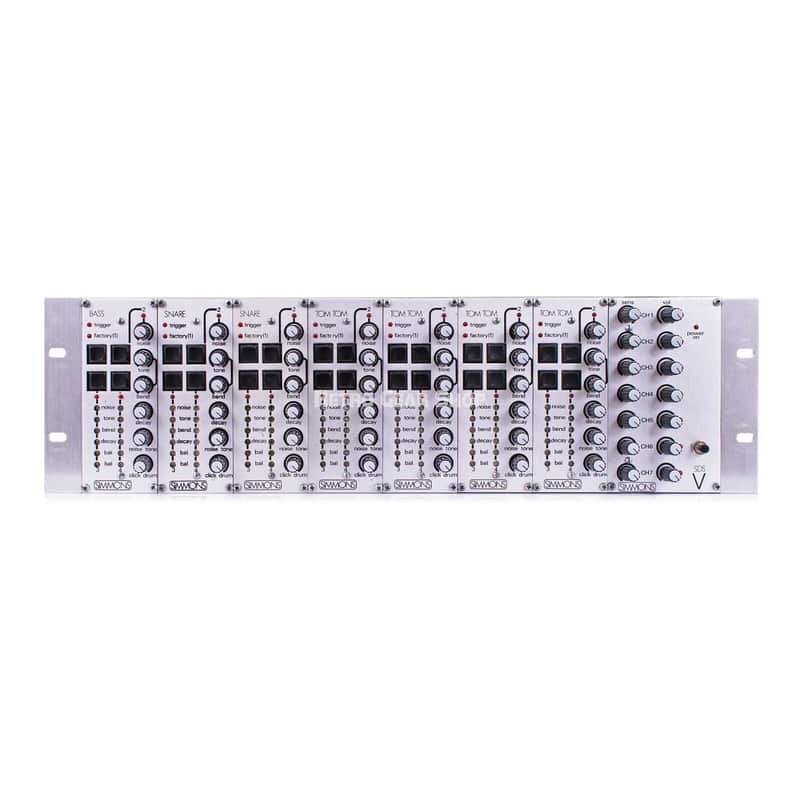 Simmons SDS-V 7 Modules + Midi Analog Drum Synthesizer Vintage Rare Synth