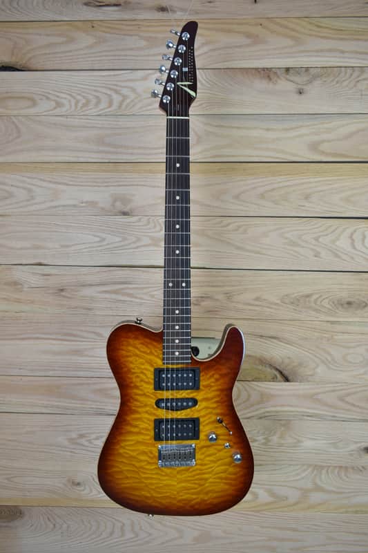 Tom Anderson Hollow T Drop Top 2009 - Dark Cherry Burst image 1